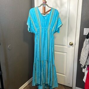 205. Elan Teal Dress Large